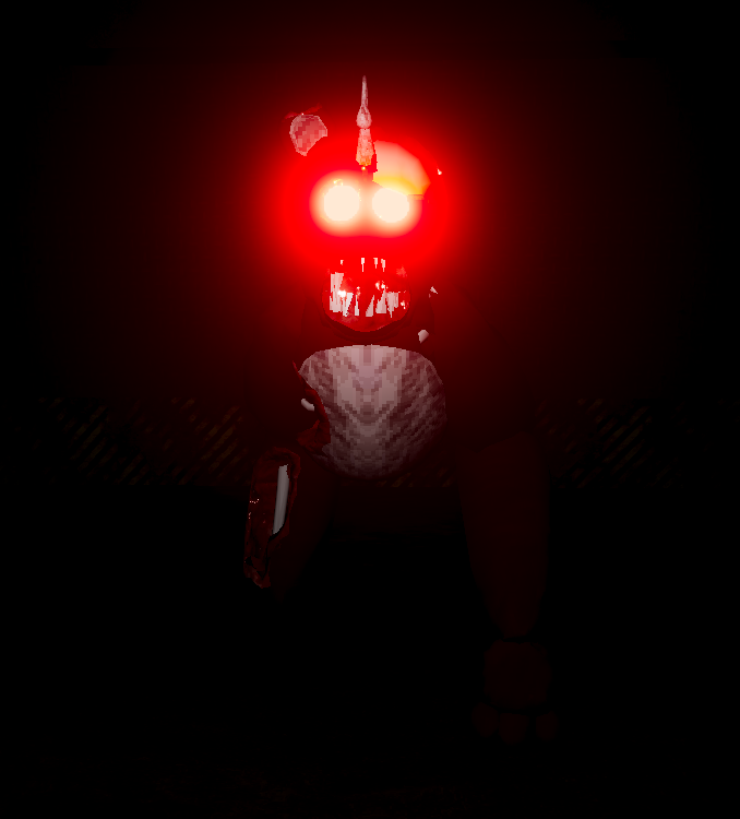 The Angler: glowing red eyes, jagged teeth, and a spike on its head